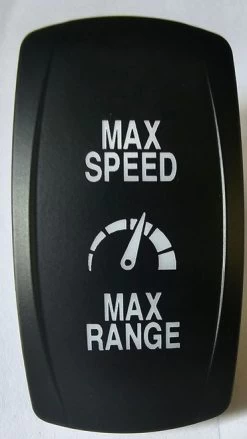 Max Speed, Max Range & Icon Black Carling Laser Etched Actuator, VVPZCXX