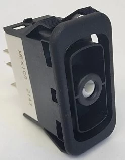 Eaton NGR30021BN00N Off-On-On 3 Position Rocker Switch, Spade Terminals