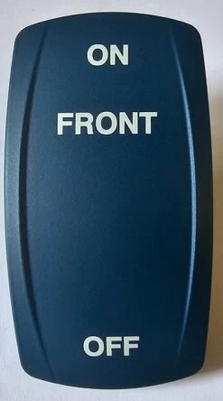 Carling V Series Blue Rocker Switch On Front Off