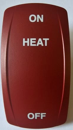 Carling V Series Red Rocker Switch On Heat Off
