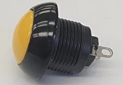 P9-111124 Otto Normally Open Yellow Flush Push Button