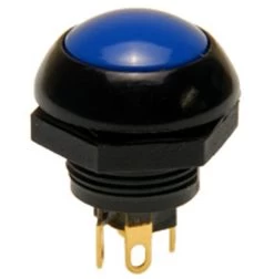 P9-113126 Otto Push Button With Blue Flush Button, Momentary, Two Circuit