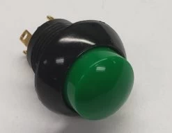 P9-213125 Otto Momentary Push Button Switch With Raised Green Button