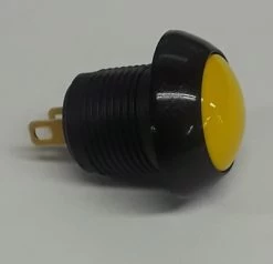 P9M-111124 Otto Latching On-Off Sealed Push Button Switch, Yellow Button