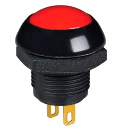P9M-111121 Otto Latching On-Off Sealed Push Button Switch, Red Button
