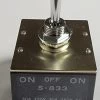 S-833 NKK 30 Amp Box Toggle Switch, 3 Pole On-Off-On, Screw Terminals