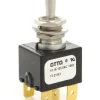 T7-211E1 Otto Water Resistant Double Momentary Toggle Switch, Spring Return To Center Off Position