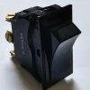 TIGC5E-6S-BL-XAW2 Carling Rocker Switch, On-Off-Momentary On, Black, Screw Terminals