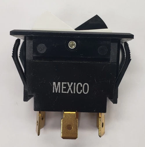 TIGL61-2L-D-WH-BL-NBL Double Rocker Switch, 1 Black Actuator, 1 White, On-On, Spade Terminals - Image 6