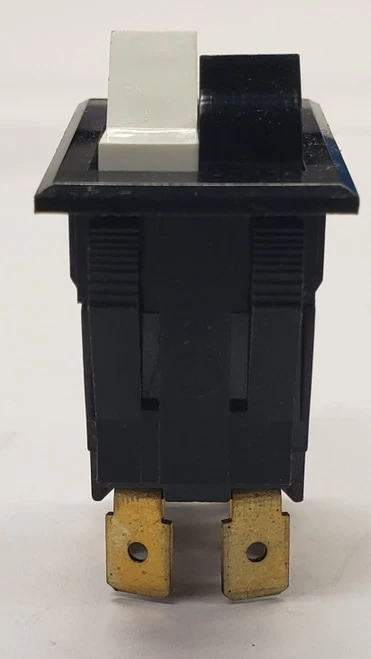 TIGL61-2L-D-WH-BL-NBL Double Rocker Switch, 1 Black Actuator, 1 White, On-On, Spade Terminals - Image 4