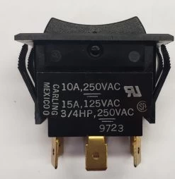 TIGM5M-6S-BL-NBL/MATTE Double Pole, Double Momentary, Spring Return To Center Off Position