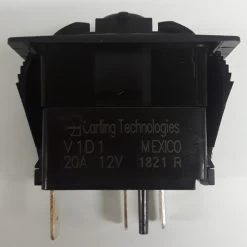 V1D1BC0B Carling V Series Rocker Switch, On-Off, Single Dependent Red LED