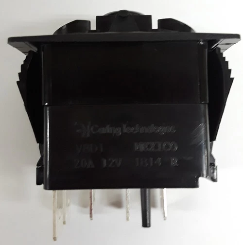 V8D1160B Carling V Series, Single Pole, Double Momentary, Spring Return To Center Off, One Lamp - Image 2