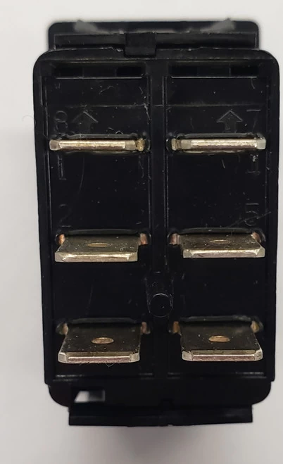 VED1S00B Carling V Series Off-On-On Rocker Switch, Single Pole, Triple Throw, Spade Terminals No Lamps - Image 3