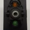 VGD2YNHB- Carling Progressive Rocker Switch, 1 Green Led, 1 Amber Led, Spade Terminals