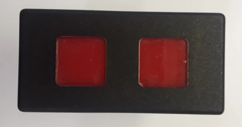 VP166-B11RR-00000 Carling 12 Volt Incandescent Rectangular Red Indicator Light - Image 2