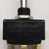 LT-2561-610-012-XAS1 Carling On-Off-On Red Lit Tip Double Pole Toggle Switch, Lit In On Positions, 7 Spade Terminals